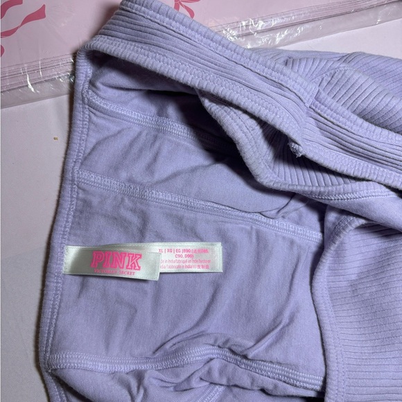 PINK Victoria's Secret Ribbed Fitted Tank Top Pink Red - Picture 7 of 8
